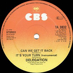 画像3: DELEGATION / IT'S YOUR TURN (英原盤/12"MIX) [◎中古レア盤◎激レア！幻のLP未収曲！英国版ジャケ！]