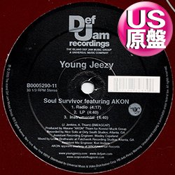 画像1: YOUNG JEEZY feat AKON / SOUL SURVIVOR (米原盤/3VER) [◎中古レア盤◎お宝！本物のUS原盤！2000年以降の人気レコード！]