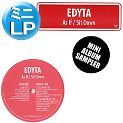 画像1: EDYTA / CROSS MY HEART + AS IF (ミニLP/全3曲) [■廃盤■お宝！少量生産！グッとくる隠れ哀愁R&B！]