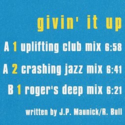 画像4: INCOGNITO / GIVIN IT UP (EUプロモ/REMIX) [◎中古レア盤◎激レア！マニア品！欧州プロモ原盤！]