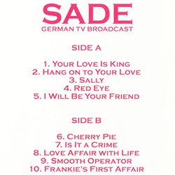画像2: SADE / GERMAN TV BROADCAST (LP/全10曲) [■LP■お宝直行！飾りたい美女ジャケ！ドイツLIVE音源がLP化！]
