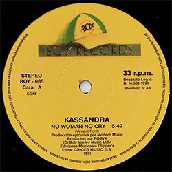 画像2: KASSANDRA / NO WOMAN NO CRY (3VER) [■廃盤■お宝！滅多に無し！少量生産！33回転盤！超人気カバー！]