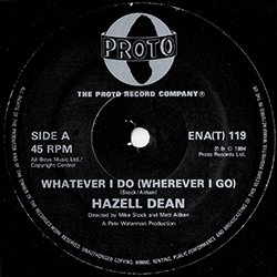 画像2: HAZELL DEAN / WHATEVER I DO + 1曲 (英原盤/全2曲) [◎中古レア盤◎お宝！別内容の英国原盤！12"MIX + LP未収曲！]