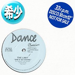画像1: THE LIMIT / SHE'S SO DIVINE (全2曲) [◎中古レア盤◎お宝！極上N.Y.ダンクラ！A面はマル秘MIX！]