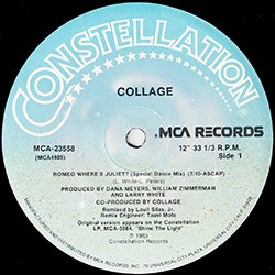 画像4: COLLAGE / ROMEO WHERE'S JULIET? (米原盤/12"MIX) [◎中古レア盤◎お宝！初回金印入り！本物のUS原盤！哀愁80's名曲！]