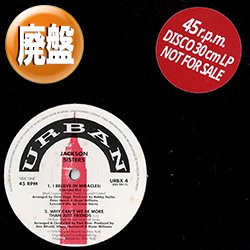画像1: JACKSON SISTERS / I BELIEVE IN MIRACLES (ロングREMIX) [◎中古レア盤◎お宝！通称「アーバンMIX」！]