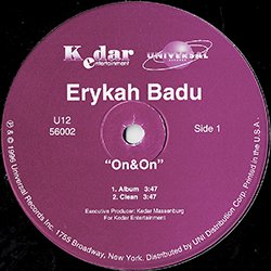 画像2: ERYKAH BADU / ON & ON (米原盤/4VER) [◎中古レア盤◎激レア！ステッカー付原盤！歴史的名曲！衝撃のデビュー！]