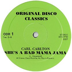 画像2: CARL CARLTON / SHE'S A BAD MAMA JAMA (12"MIX/全2曲) [◎中古レア盤◎お宝！少量生産！超豪華2曲！］