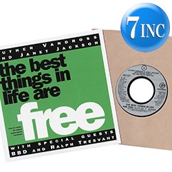 画像1: JANET & LUTHER.V / THE BEST THINGS IN LIFE ARE FREE (7インチMIX) [◎中古レア盤◎お宝！英国版7"MIX！]