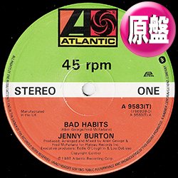 画像1: JENNY BURTON / BAD HABITS (英原盤/12"MIX) [◎中古レア盤◎お宝！本物の原盤！"SOMEBODY ELSE'S GUY"とコレ！]