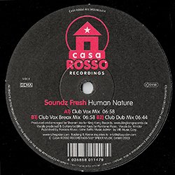 画像2: SOUNDZ FRESH / HUMAN NATURE (独原盤/3VER) [◎中古レア盤◎お宝！少量生産！衝撃のHOUSEカバー！]