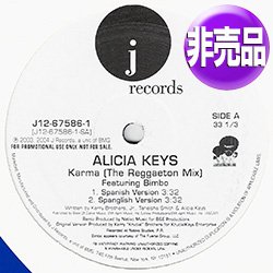 画像1: ALICIA KEYS / KARMA (USプロモ/REMIX) [◎中古レア盤◎お宝！美品盤！USプロモオンリー原盤！レゲトンREMIX！]