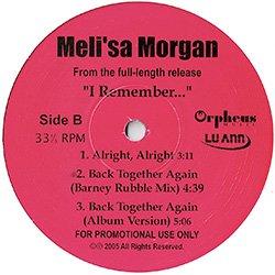 画像2: MELI'SA MORGAN / BACK TOGETHER AGAIN (USプロモ) [◎中古レア盤◎お宝！本物の初回生産プロモ！隠れカバー！]