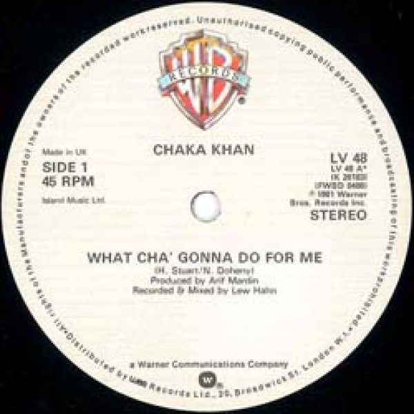 画像3: CHAKA KHAN / WHAT CHA' GONNA DO FOR ME (英原盤/全3曲) [◎中古レア盤◎激レア！マニア品！英国オンリー原盤！] (3)