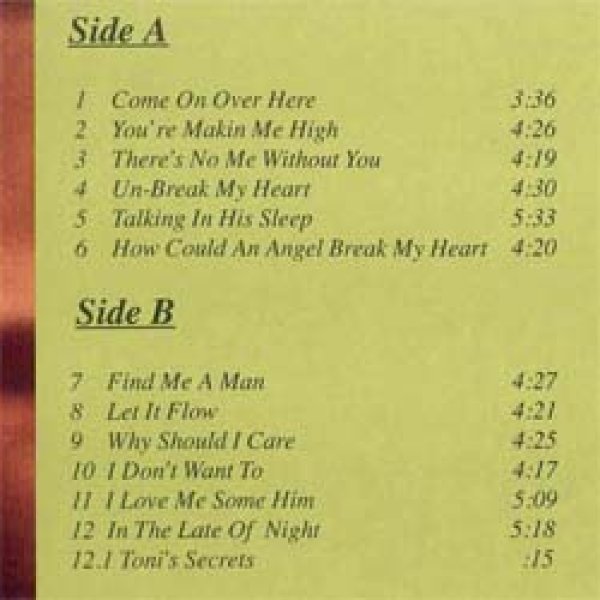 画像2: TONI BRAXTON / 2NDアルバム (LP原盤/全13曲) [◎中古レア盤◎激レア！超マニア品！当時のEUオンリー原盤！] (2)