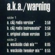 画像2: A.K.A. / WARNING (独原盤/C&Jミックス) [◎中古レア盤◎激レア！本物のドイツ原盤！超人気「TAKE A RIDE」使い！] (2)