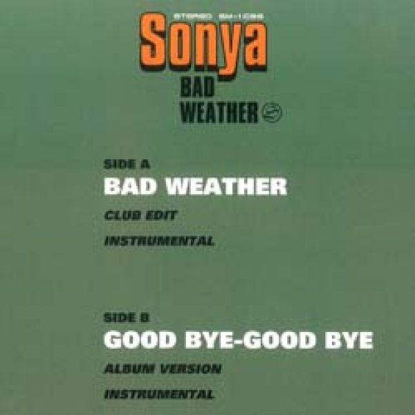 画像2: SONYA / BAD WEATHER (原盤/全2曲) [◎中古レア盤◎お宝！雨の日の定番！フリーソウル名曲カバー！] (2)