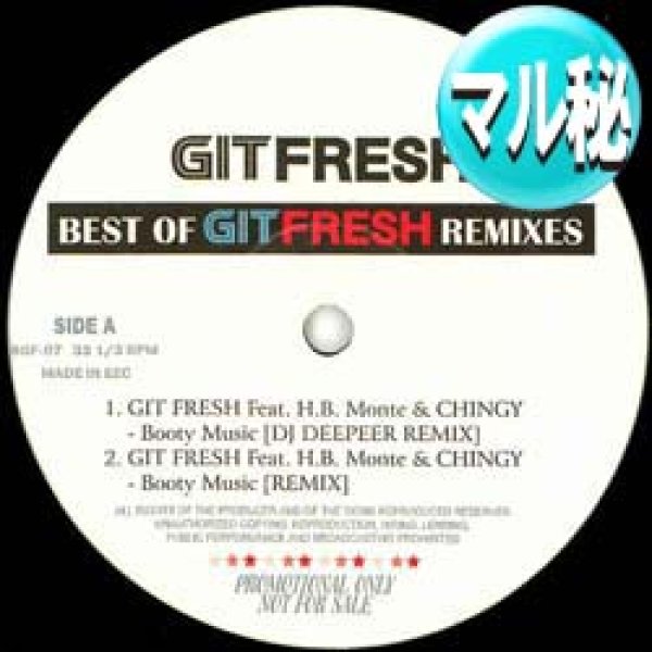 画像1: GIT FRESH / BOOTY MUSIC (マル秘MIX/全3曲) [■廃盤■衝撃のマル秘REMIX！超希少音源！] (1)