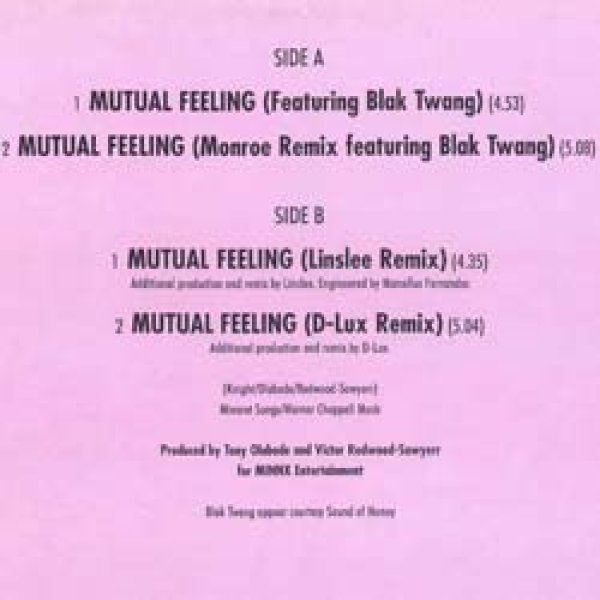 画像2: BEVERLEY KNIGHT / MUTUAL FEELING (REMIX) [◎中古レア盤◎お宝！ジャケ付！DJコモリ！] (2)