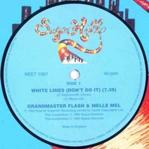 画像1: GRANDMASTER & MELLE MEL / WHITE LINES (7:39/全2曲) ※[■廃盤■必殺「リキッド・リキッド」使い！超定番！] (1)
