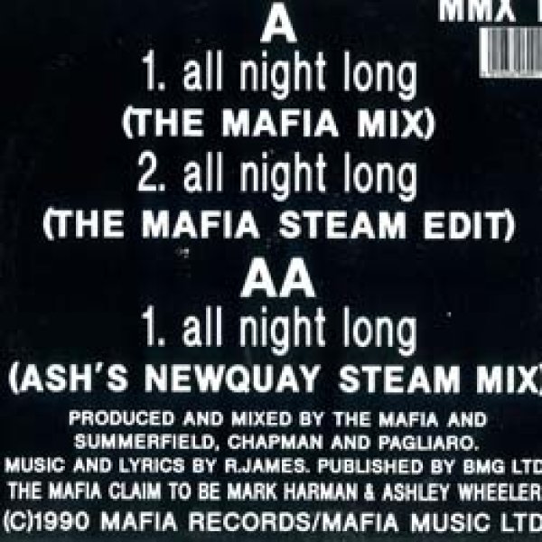 画像2: THE MAFIA / ALL NIGHT LONG (英原盤/REMIX) [◎中古レア盤◎お宝！本物の原盤！UKオンリー！JB使いKカバー！] (2)
