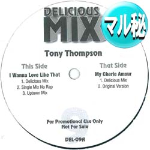 画像1: TONY THOMPSON / MY CHERIE AMOUR & I WANNA LOVE LIKE THAT (マル秘MIX) [■廃盤■貴重！他と違うマル秘MIX！大ネタ使い！] (1)