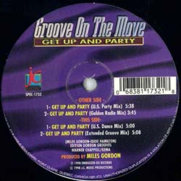 画像2: GROOVE ON THE MOVE / GET UP AND PARTY (米原盤/REMIX) [◎中古レア盤◎激レア！本物の原盤！ハネ系最高峰！] (2)