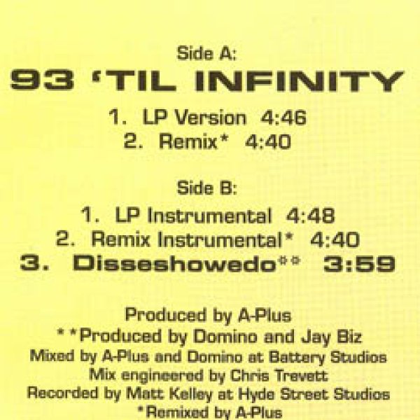 画像2: SOULS OF MISCHIEF / 93 TIL INFINITY (5VER) [◎中古レア盤◎お宝！超人気ジャケ付！哀愁JAZZY名作！] (2)
