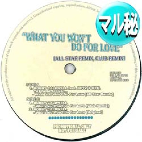 画像1: BOBBY CALDWELL / 風のシルエット (マル秘MIX/3VER) [◎中古レア盤◎激レア！少量生産！哀愁マル秘REMIX！] (1)