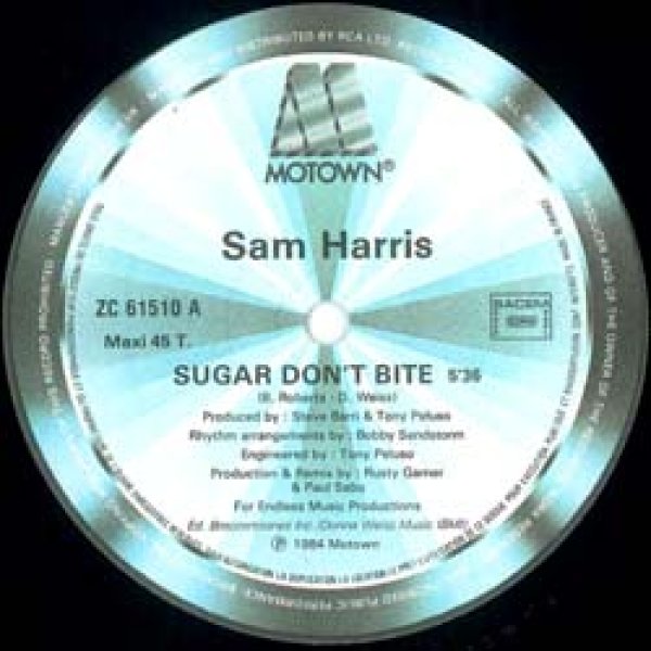 画像2: SAM HARRIS / SUGAR DON'T BITE (仏原盤/12"MIX) [◎中古レア盤◎お宝！美A級品！フランス版ジャケ！ロングMIX！] (2)