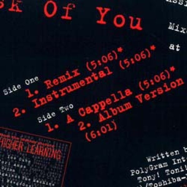 画像2: RAPHAEL SAADIQ / ASK OF YOU (米原盤/REMIX) [◎中古レア盤◎お宝！本物の原盤！「上を向いて歩こう」使い！] (2)
