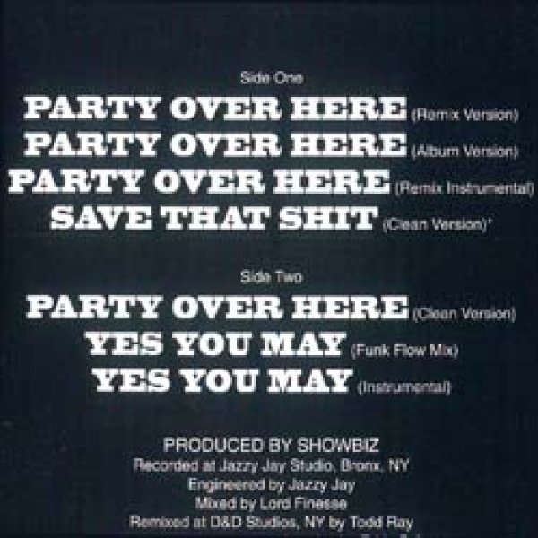 画像2: LORD FINESSE / PARTY OVER HERE (4VER/全3曲) [■廃盤■お宝！人気ジャケ付！90's初期ミドル名曲！] (2)