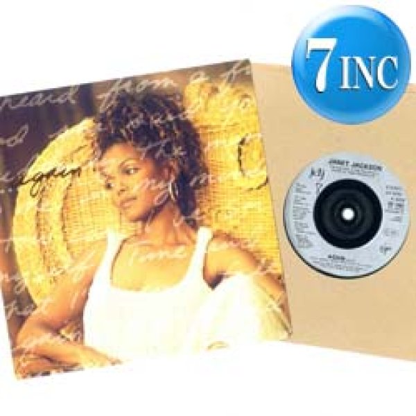 画像1: JANET JACKSON / AGAIN (7インチ) [◎中古レア盤◎激レア！飾りたいジャケ！英国版のみ！] (1)