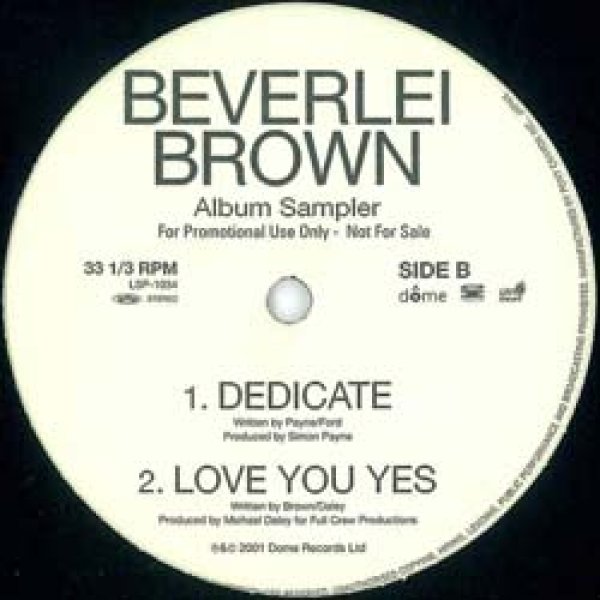 画像2: BEVERLEI BROWN / GONNA GET OVER YOU (ミニLP/全3曲) [◎中古レア盤◎お宝！美品盤！関係者プロモのみ！超希少内容！] (2)