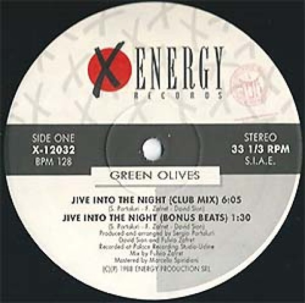 画像2: GREEN OLIVES / JIVE INTO THE NIGHT (伊原盤/4VER) [◎中古レア盤◎激レア！別ジャケのイタリア版！ウィンク原曲！] (2)