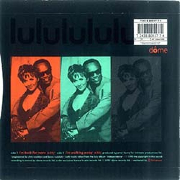 画像2: LULU & BOBBY WOMACK / I'M BACK FOR MORE (7インチMIX) [◎中古レア盤◎激レア！次は無い奇跡の新品！英国のみ！極上カバー7"MIX！] (2)