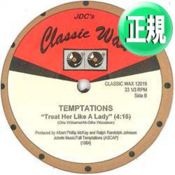 画像1: TEMPTATIONS / TREAT HER LIKE A LADY (全2曲) [◎中古レア盤◎お宝！「アカペラ」から始まるMIX！好音質版！] (1)