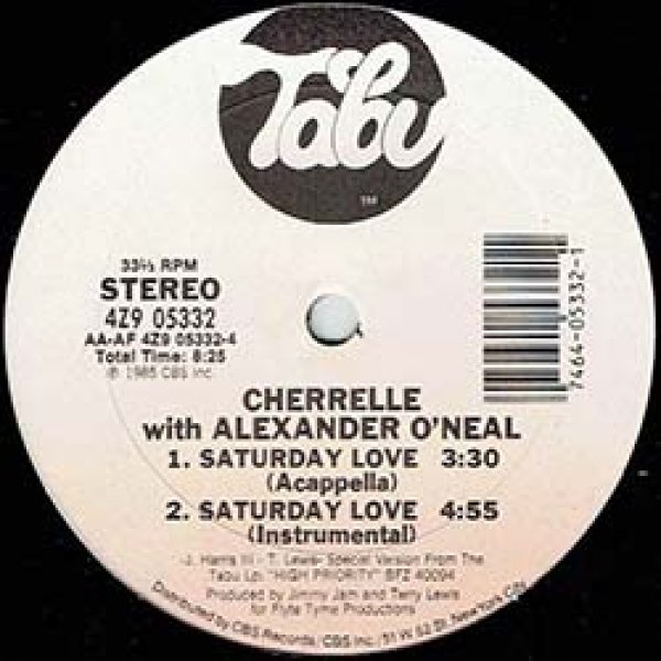 画像2: CHERRELLE / SATURDAY LOVE (米原盤/12"MIX) [◎中古レア盤◎お宝！本物のUS原盤！80'sアーバン名曲！] (2)
