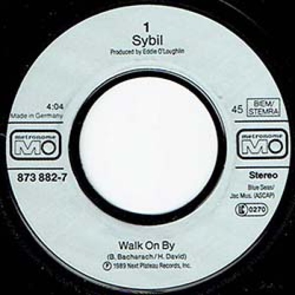 画像2: SYBIL / WALK ON BY + 1曲 (7インチ) [◎中古レア盤◎お宝！美Aランク盤！ドイツ版別ジャケ7"！] (2)