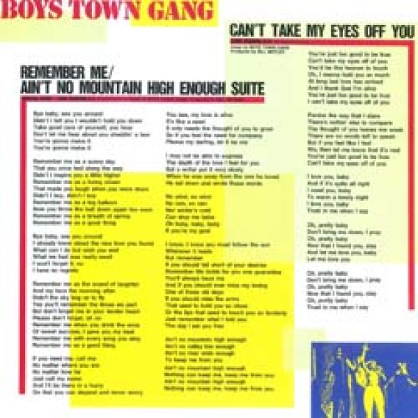 画像2: BOYS TOWN GANG / 君の瞳に恋してる (原盤/12"MIX) [◎中古レア盤◎お宝！美品！海外高値の帯付 & 日本版ジャケ！9分34秒MIX！] (2)