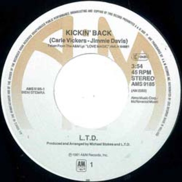 画像2: LTD / KICKIN' BACK (7インチMIX) [◎中古レア盤◎お宝！オランダ版ジャケ7"MIX！キキンバック！] (2)