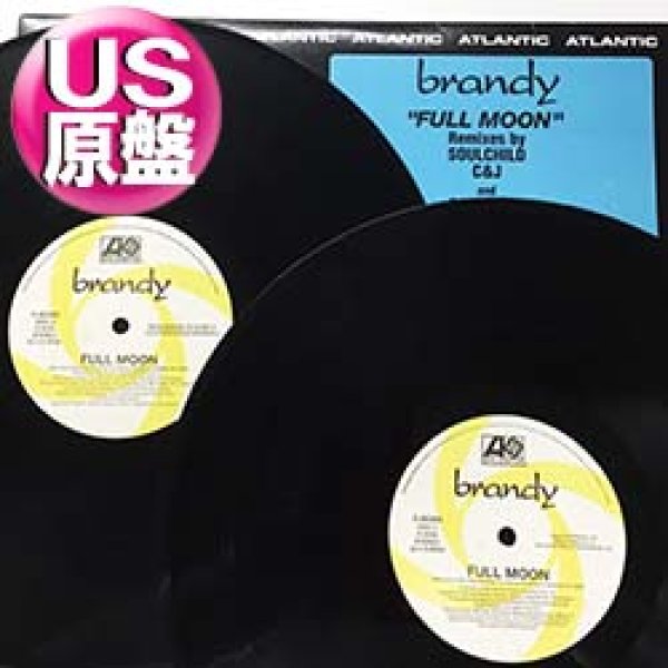 画像1: BRANDY / FULL MOON (2枚組原盤/全2曲) [◎中古レア盤◎お宝！美品盤！Wパック原盤！「HEY MR.DJ」使い！満月アンセム！] (1)