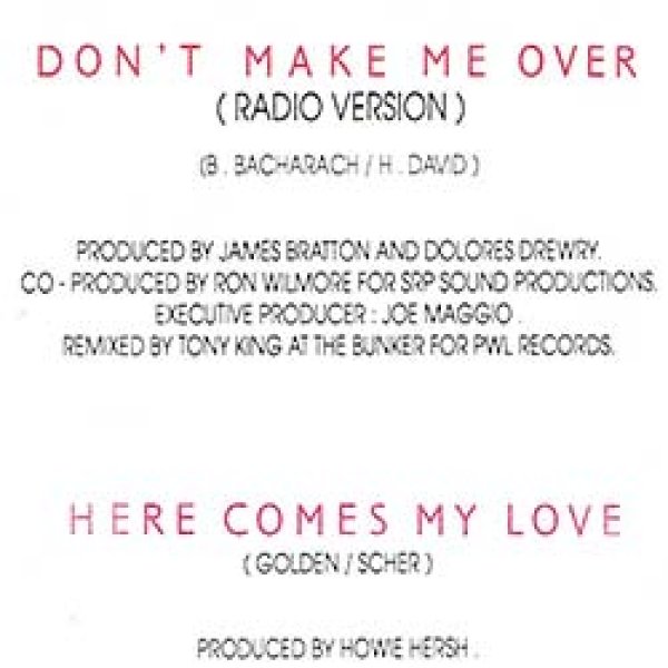 画像2: SYBIL / DON'T MAKE ME OVER (7インチ) [◎中古レア盤◎お宝！別ジャケのオランダ版7"！B面にレアカバー！] (2)