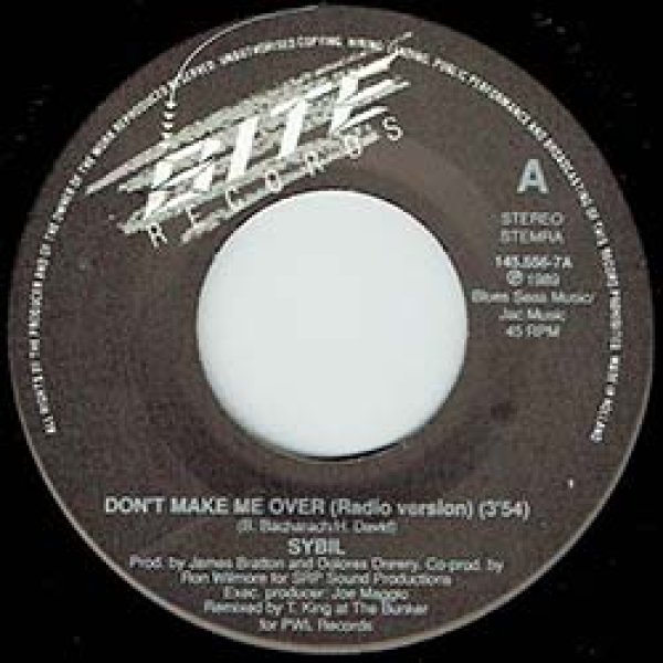 画像3: SYBIL / DON'T MAKE ME OVER (7インチ) [◎中古レア盤◎お宝！別ジャケのオランダ版7"！B面にレアカバー！] (3)