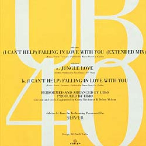 画像2: UB40 / (I CAN'T HELP) FALLING IN LOVE WITH YOU (12"MIX) [◎中古レア盤◎お宝！ジャケ付！世界特大HIT！ロングMIX！] (2)