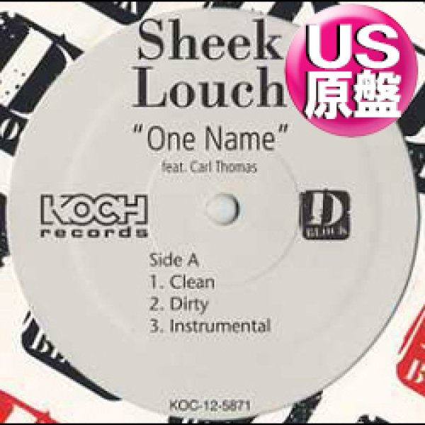 画像1: SHEEK LOUCH feat CARL THOMAS / ONE NAME (原盤/3VER) [◎中古レア盤◎お宝！奇跡の新品！極少量生産！] (1)