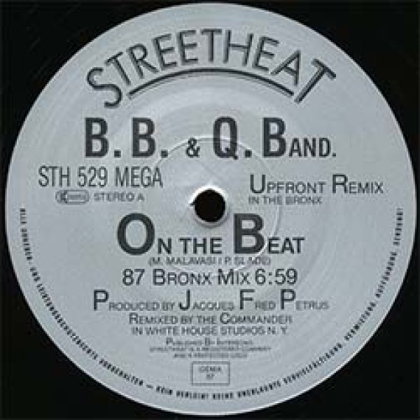 画像2: B.B. & Q. BAND / ON THE BEAT (独原盤/87年MIX) [◎中古レア盤◎激レア！シュリンク付美A級品！「87年MIX 」+ オリジ！] (2)