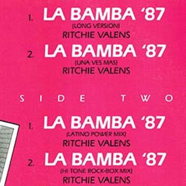 画像2: RITCHIE VALENS / ラ・バンバ (米原盤/87年MIX) [◎中古レア盤◎お宝！ジャケ付原盤！87年MIX！CMソング！] (2)