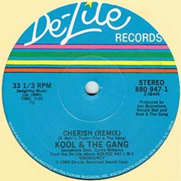 画像2: KOOL & THE GANG / CHERISH + メドレー (米原盤/REMIX) [◎中古レア盤◎お宝！本物のUS原盤！お探しの「波の音MIX」！] (2)
