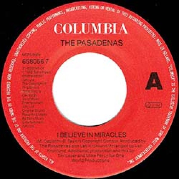 画像4: PASADENAS / I BELIEVE IN AMIRACLES (7インチ) [◎中古レア盤◎激レア！二度と無い新品！オランダ版7インチ！] (4)